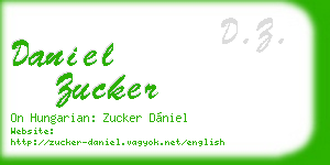 daniel zucker business card